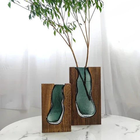 Nordic Live Edge Vase – Where Nature Meets Modern Design