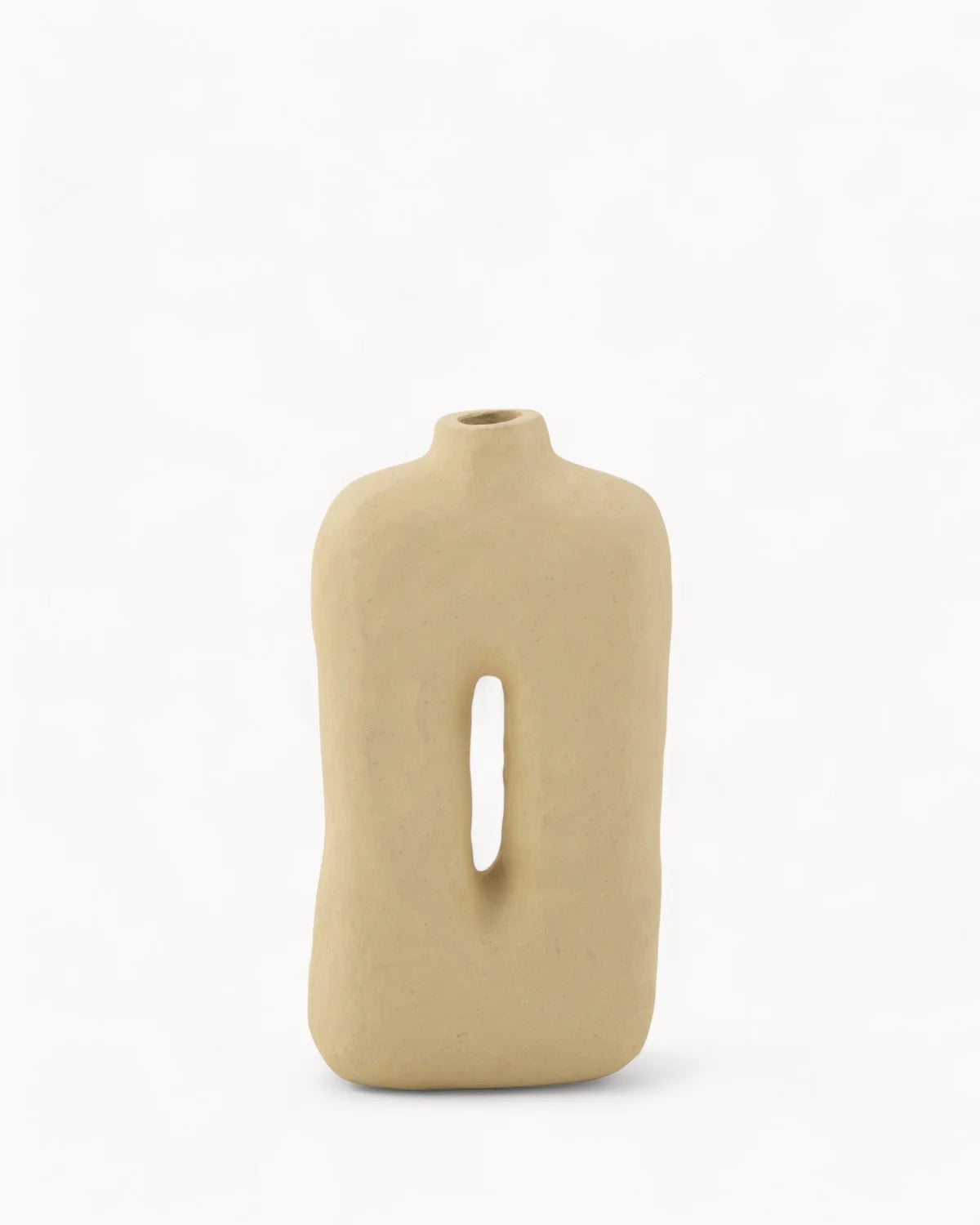 Square Papermache Plant Pot – 50 cm Natural Tone