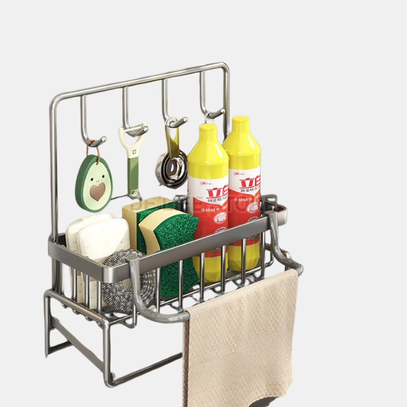 Under Sink Organizer with Non-Slip Design – Multifunctional Kitchen Sink Caddy