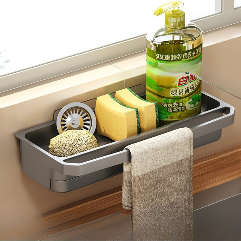 Under Sink Organizer with Non-Slip Design – Multifunctional Kitchen Sink Caddy
