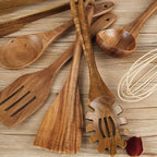 7-Piece Wooden Kitchen Utensil Set – Eco-Friendly Cooking Tools for Kitchen 2