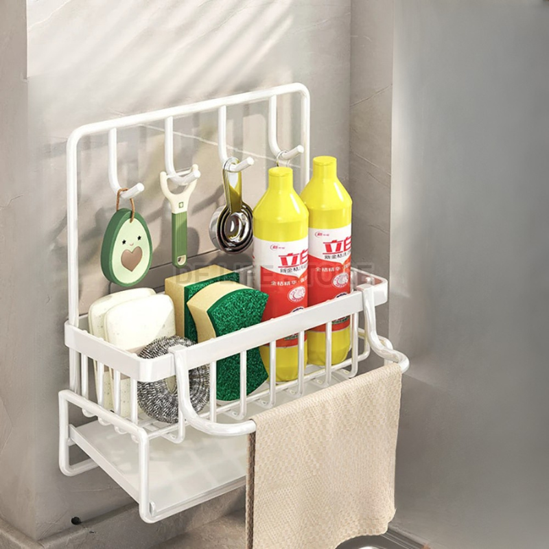 Under Sink Organizer with Non-Slip Design – Multifunctional Kitchen Sink Caddy