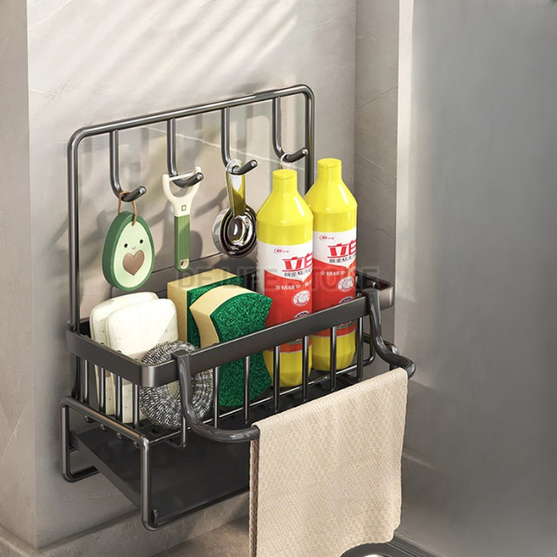 Under Sink Organizer with Non-Slip Design – Multifunctional Kitchen Sink Caddy
