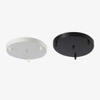 Adjustable Ceiling Light Suspension Support - Modern Metal Base in Black/White 0