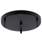 Adjustable Ceiling Light Suspension Support - Modern Metal Base in Black/White 2