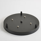 Adjustable Ceiling Light Suspension Support - Modern Metal Base in Black/White 4