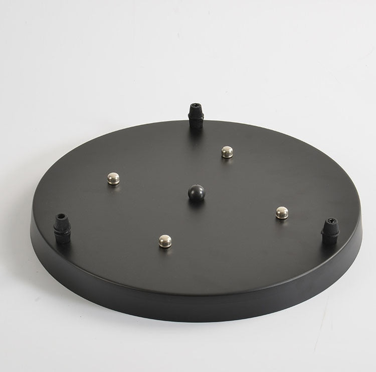 Adjustable Ceiling Light Suspension Support - Modern Metal Base in Black/White 4