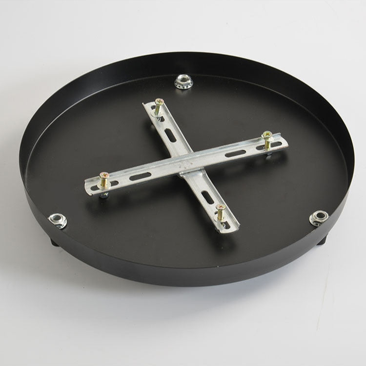 Adjustable Ceiling Light Suspension Support - Modern Metal Base in Black/White 6