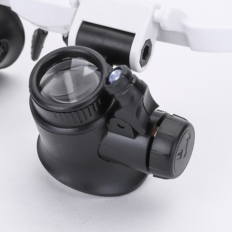 Adjustable LED Magnification Glasses – Magnification for Precision Work and Hobbies