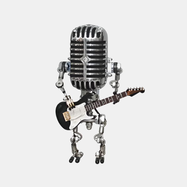 Adjustable Wooden Robot Table Lamp – Fun Desk Light for Kids' Rooms 0