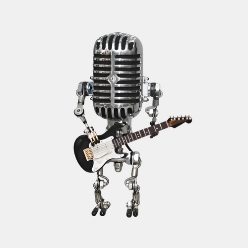 Adjustable Wooden Robot Table Lamp – Fun Desk Light for Kids' Rooms 0