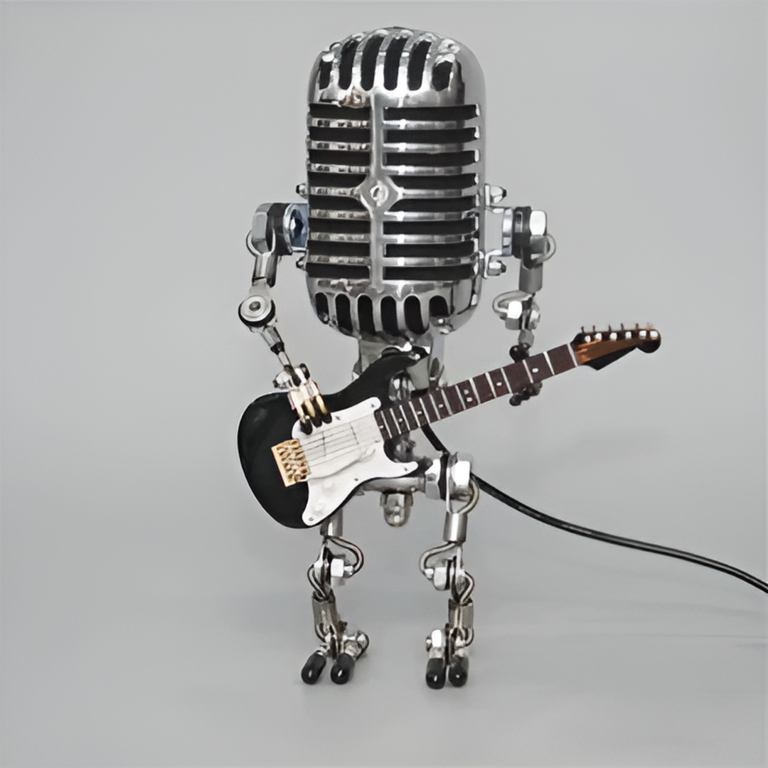 Adjustable Wooden Robot Table Lamp – Fun Desk Light for Kids' Rooms 1