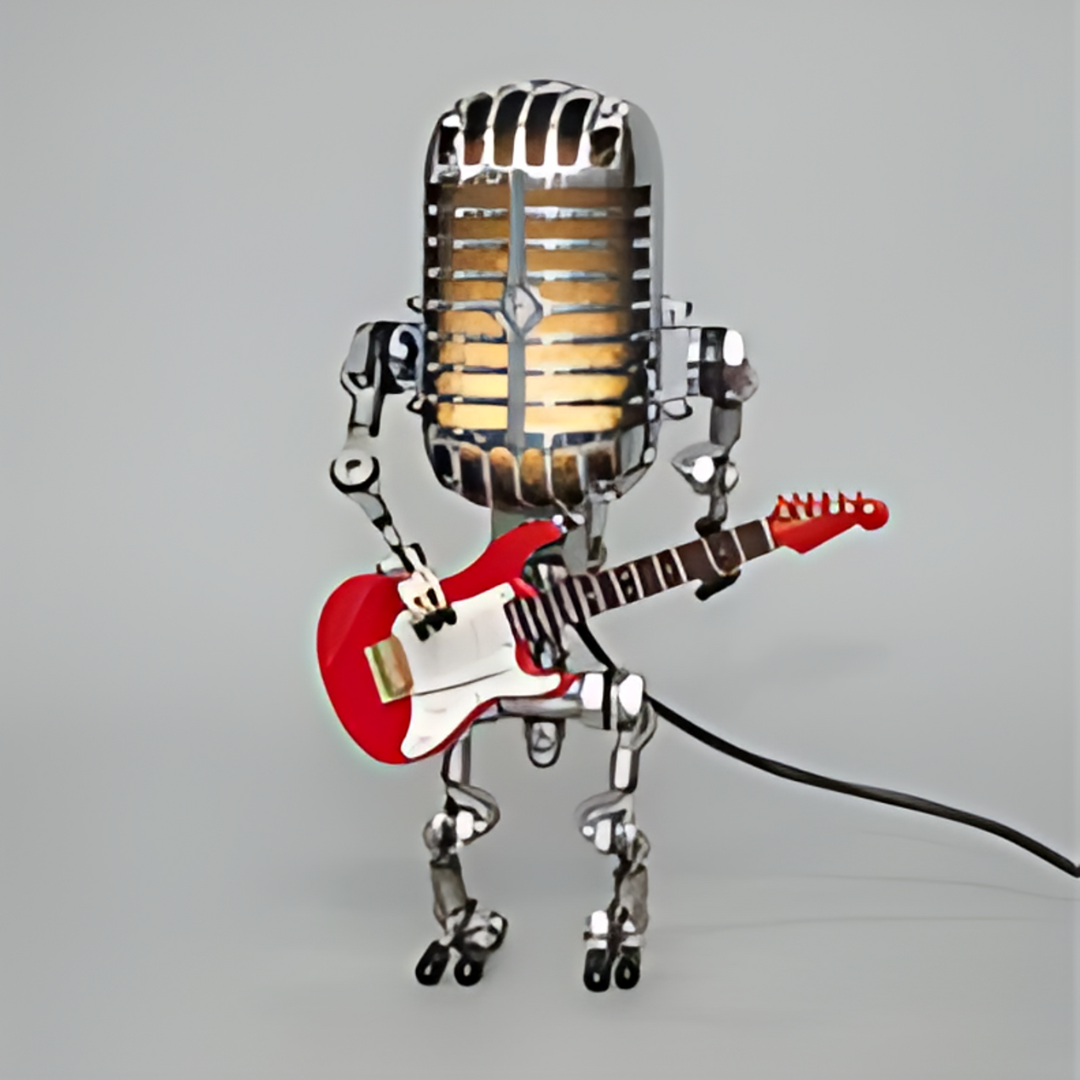 Adjustable Wooden Robot Table Lamp – Fun Desk Light for Kids' Rooms 4