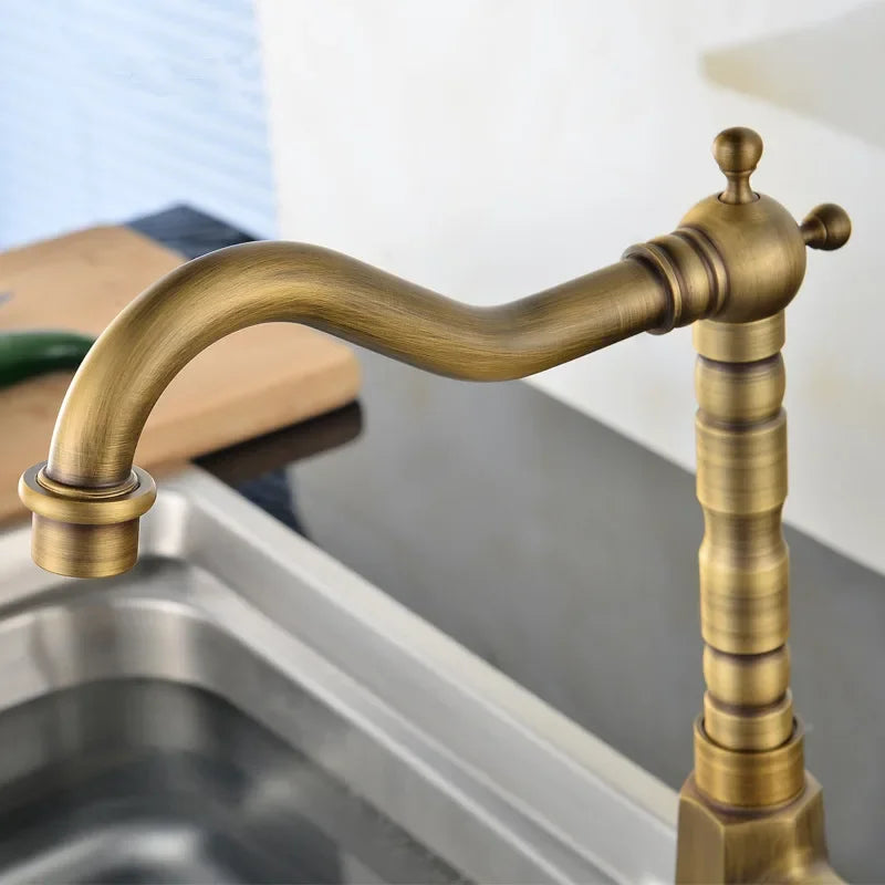 Antique Wash Tray with 360° Rotating Spout – Elegant Sink Fixture for Kitchen 2