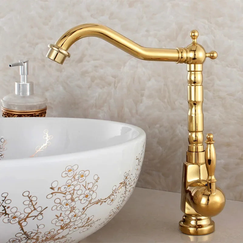 Antique Wash Tray with 360° Rotating Spout – Elegant Sink Fixture for Kitchen 7