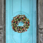 Artificial Christmas Wreath with Pinecones and Berries – Outdoor Door Decor 1