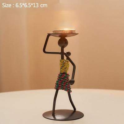 Artistic Candle Holder Sculptures – Unique Figurative Style