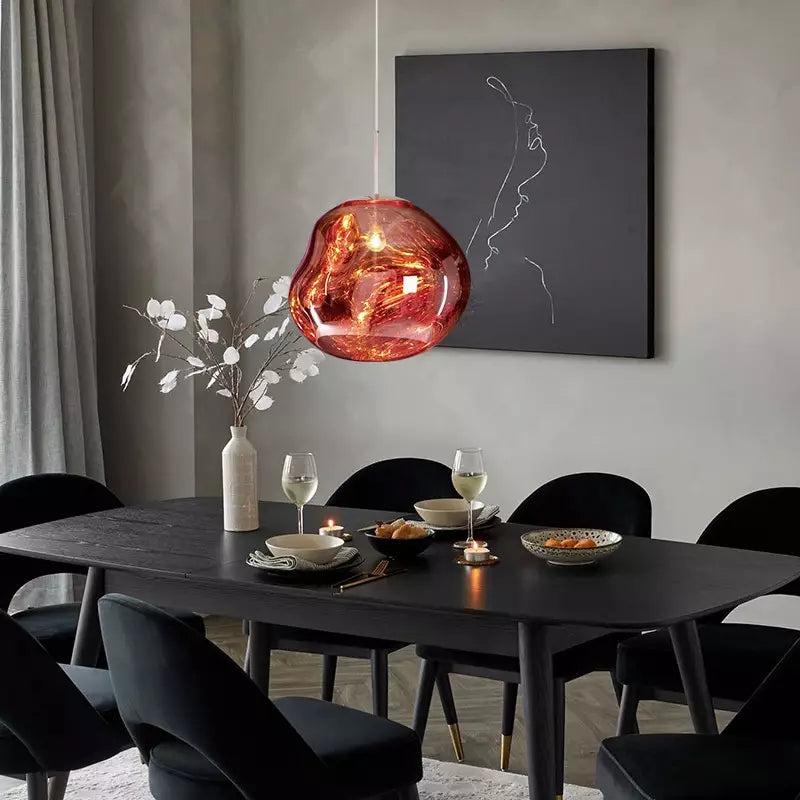 Artistic Melt Pendant Light – Modern Glass Pendant for Kitchen Island