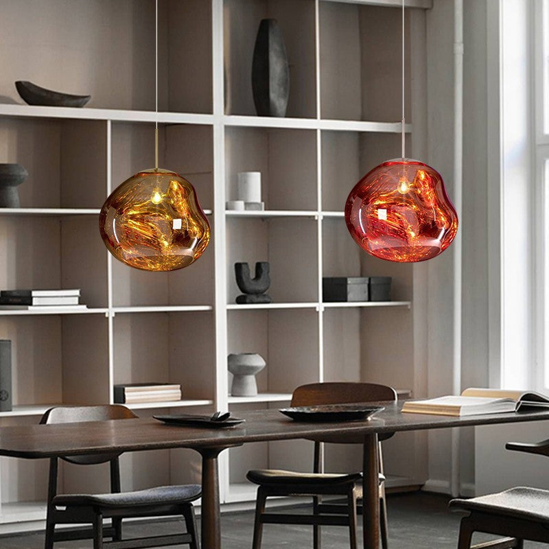 Artistic Melt Pendant Light – Modern Glass Pendant for Kitchen Island