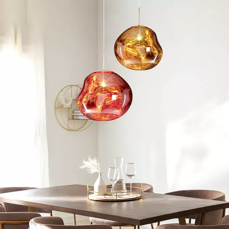 Artistic Melt Pendant Light – Modern Glass Pendant for Kitchen Island
