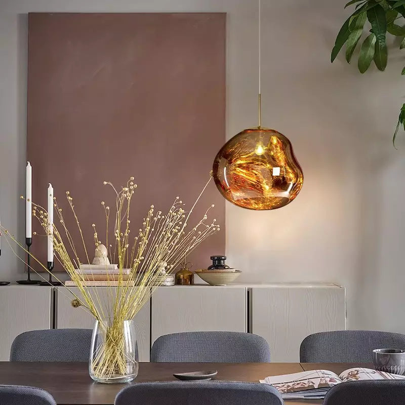 Artistic Melt Pendant Light – Modern Glass Pendant for Kitchen Island