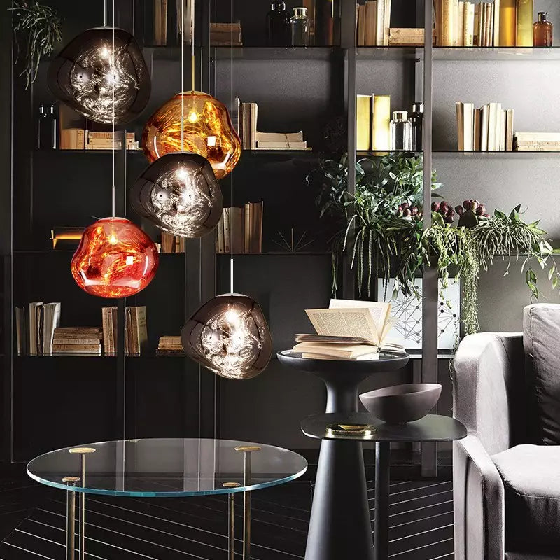 Artistic Melt Pendant Light – Modern Glass Pendant for Kitchen Island