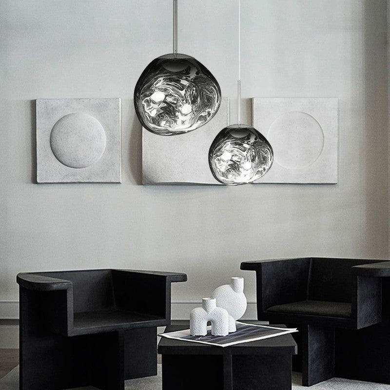 Artistic Melt Pendant Light – Modern Glass Pendant for Kitchen Island