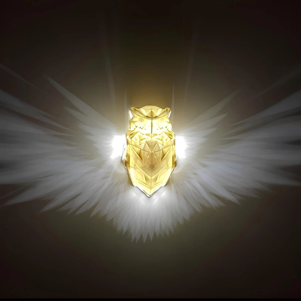 Artistic Luminous Wings Wall Lamp – Nature’s Majesty Illuminated