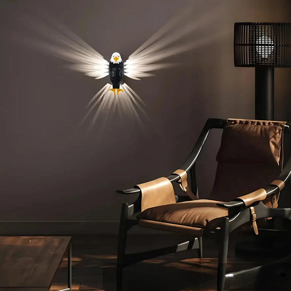 Artistic Luminous Wings Wall Lamp – Nature’s Majesty Illuminated