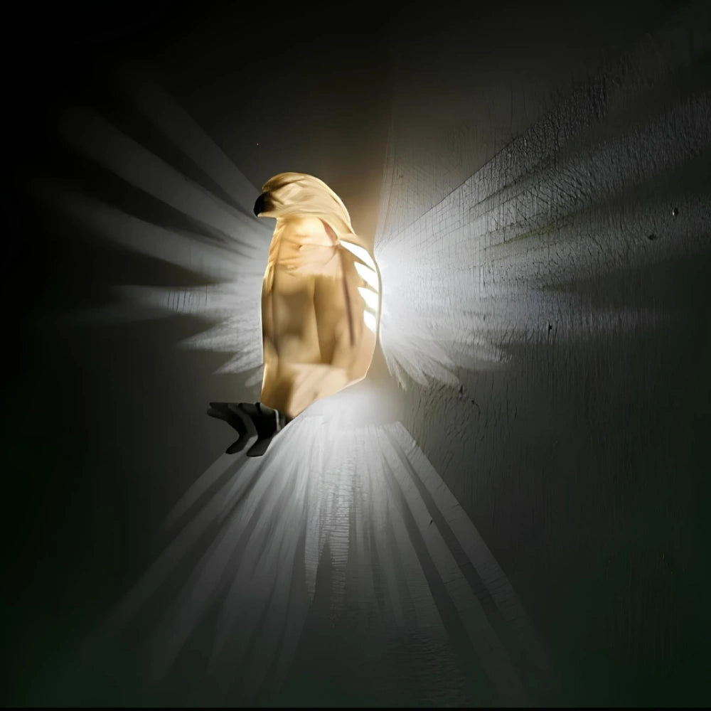 Artistic Luminous Wings Wall Lamp – Nature’s Majesty Illuminated