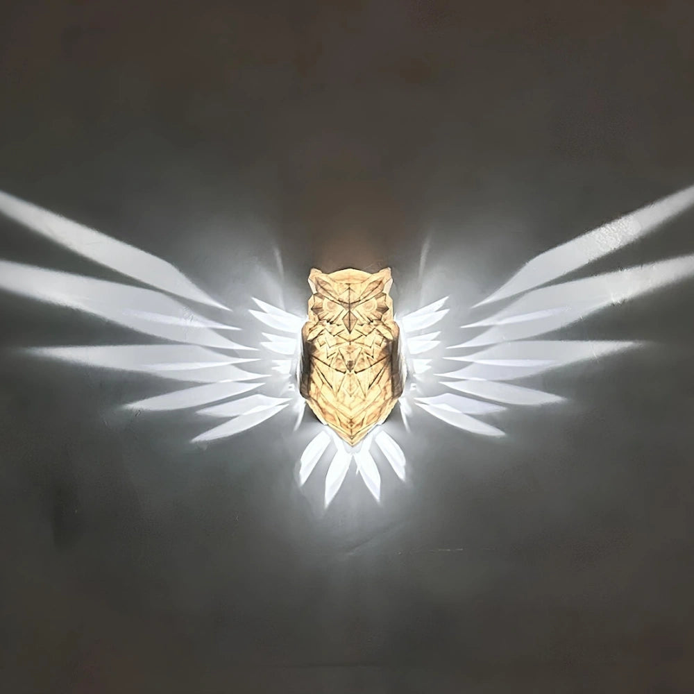 Artistic Luminous Wings Wall Lamp – Nature’s Majesty Illuminated