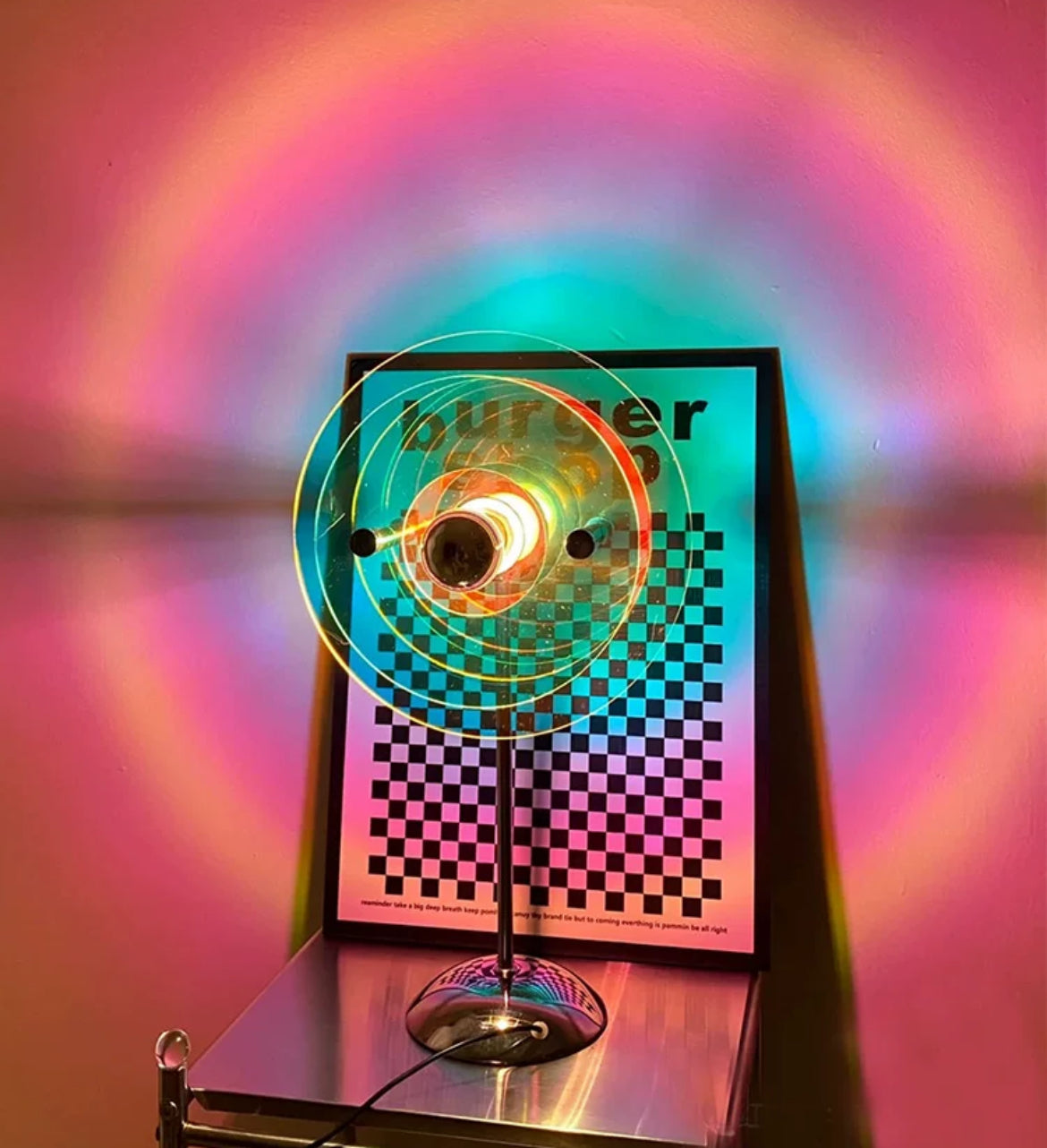 Bauhaus-Inspired Retro Lamp – Stylish LED Bedside Lamp for Bedroom & Living Room