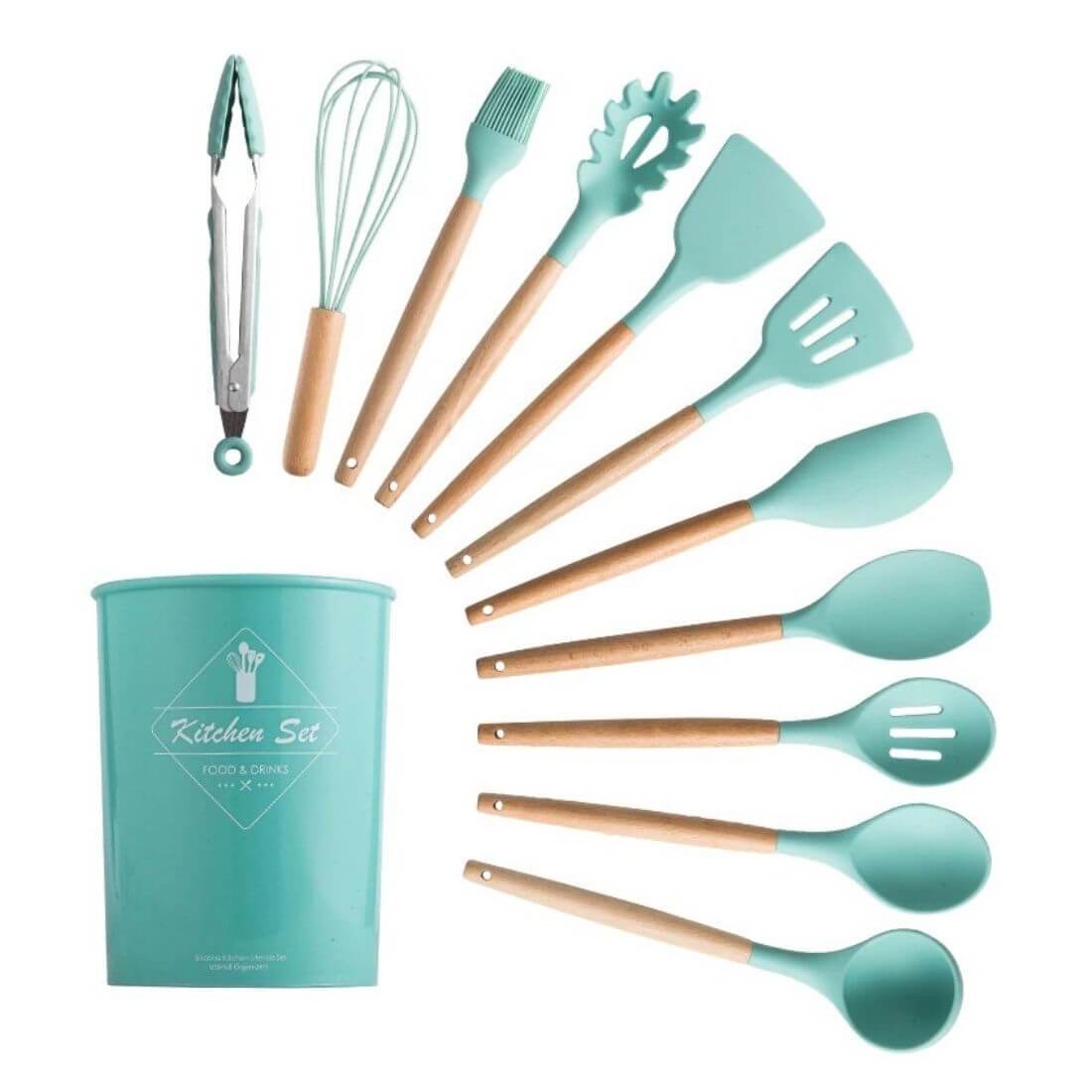 Best Silicone Cooking Utensils Set – Non-Toxic Heat-Resistant Kitchen Tools 6