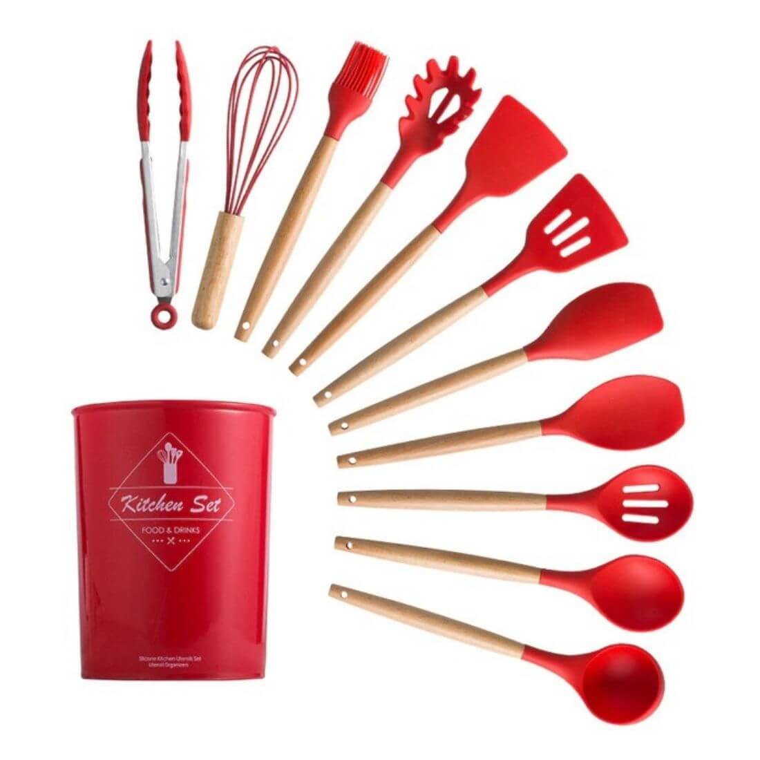 Best Silicone Cooking Utensils Set – Non-Toxic Heat-Resistant Kitchen Tools 7