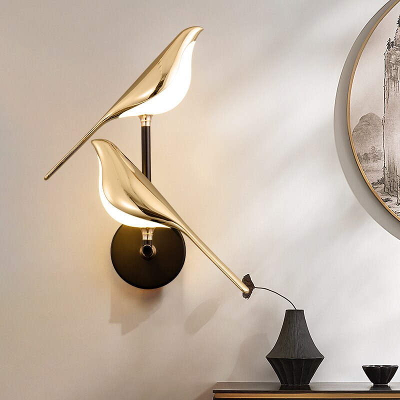 Bird-Shaped Wall Light - Adjustable LED Lamp for Modern Living Room Decor