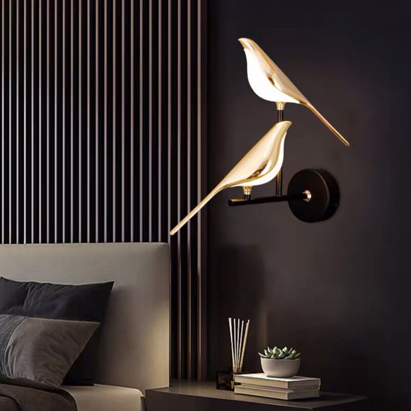 Bird-Shaped Wall Light - Adjustable LED Lamp for Modern Living Room Decor