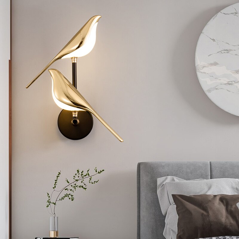 Bird-Shaped Wall Light - Adjustable LED Lamp for Modern Living Room Decor