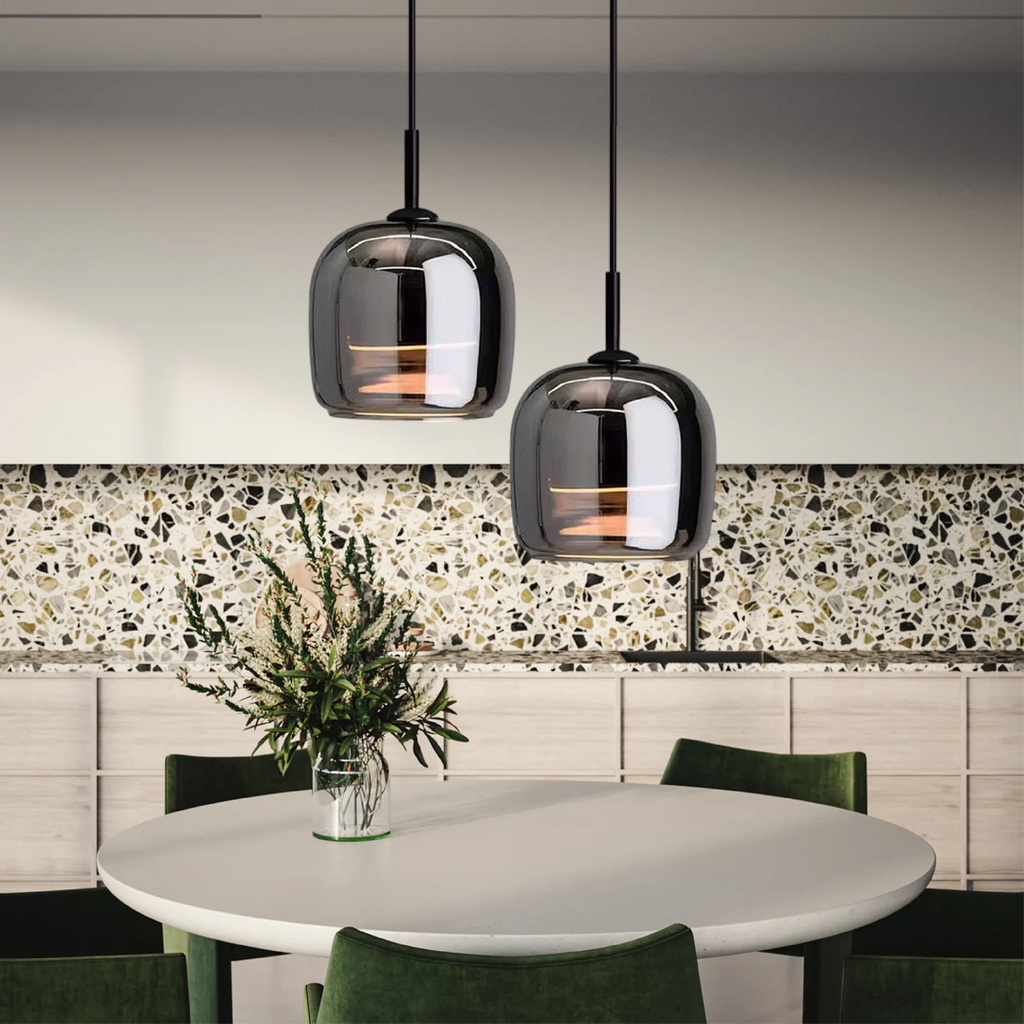 Nordic Black Glass Pendant Light – Modern Elegance with Nordic Sophistication