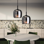 Nordic Black Glass Pendant Light – Modern Elegance with Nordic Sophistication