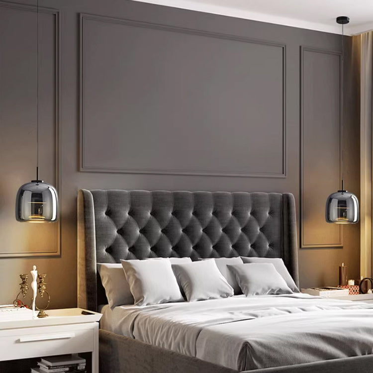 Nordic Black Glass Pendant Light – Modern Elegance with Nordic Sophistication