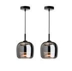 Nordic Black Glass Pendant Light – Modern Elegance with Nordic Sophistication