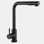 Black Kitchen Faucet with 360° Rotation and Sprayer – Modern Sink Tap 6