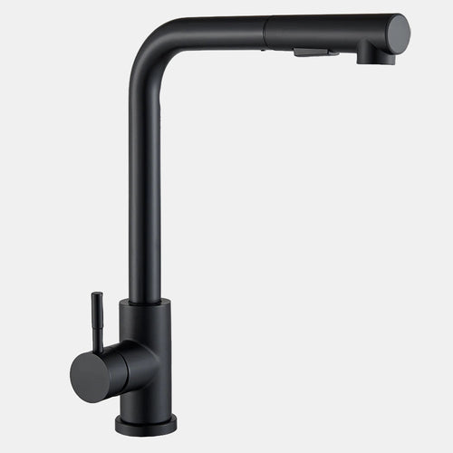 Black Kitchen Faucet with 360° Rotation and Sprayer – Modern Sink Tap 6