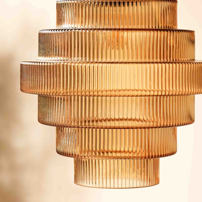 Brass Glass Pendant Light – Elegant Bottle-Shaped Hanging Lamp for Kitchen 8