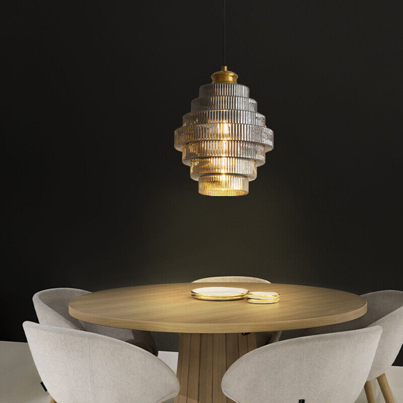 Brass Glass Pendant Light – Elegant Bottle-Shaped Hanging Lamp for Kitchen 9