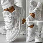 Breathable Round-Toe Sneakers – Stylish Comfort for Every Step