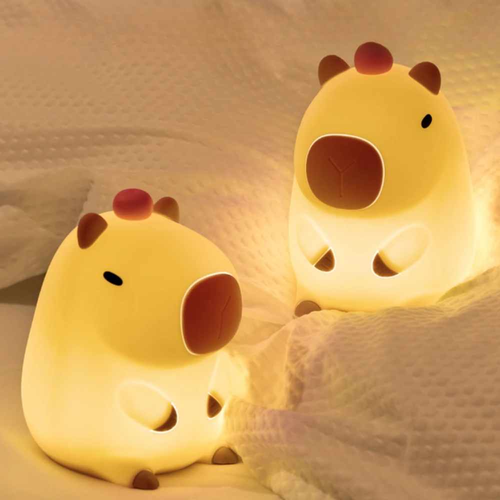 Capibara Night Light Table Lamp – Soothing LED Lamp for Kids' Bedtime Comfort