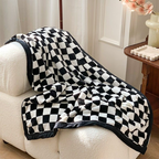 Plaid Flannel Blanket – Soft & Cozy Checked Throw