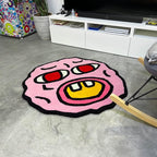 Playful Pink Tufted Rug for Cozy Spaces