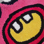 Playful Pink Tufted Floor Mat for Cozy Rooms